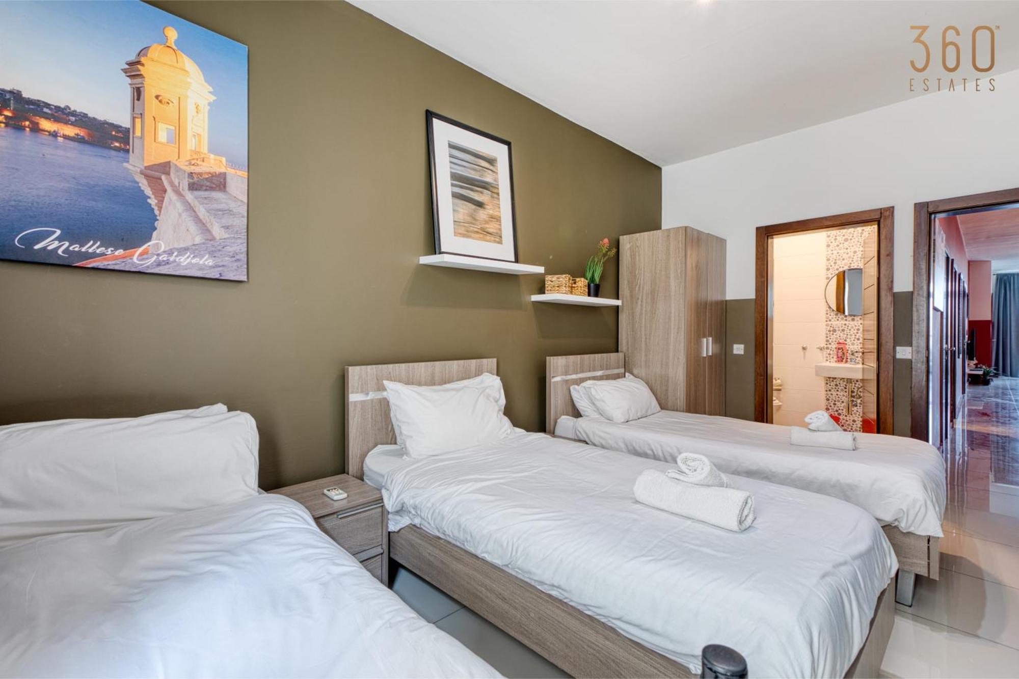 A Lovely 3 Bedroom, 3 Baths Home In The Centre Of Gzira By 360 Estates Eksteriør billede